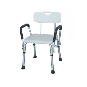Banco de Banho com Encosto de Aluminio Zimedical FST5206 Capacidade 100kg