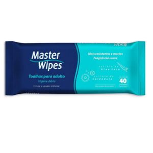 Toalha Umedecida Master Wipes Adulto com 40unds