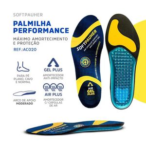 Palmilha Ortopedica Ortho Pauher Performance SoftPauher 38/39