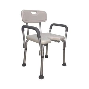 Banco para Banho com Alcas Laterais e Abertur Frontal Mobil MBA 027AFL