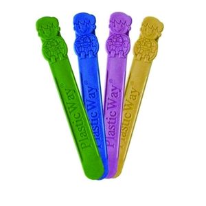 Abaixador De Lingua Plastic Way Colorido com Sabor