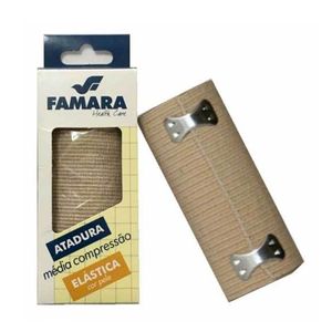 Atadura Elastica Famara Media Compressao Bege 15cm X 1,30m