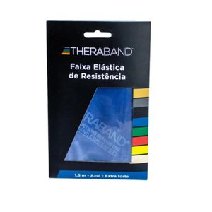Faixa Elastica para Exercicio Thera Band Extra Forte Azul