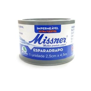 Esparadrapo Impermeavel Missner Banco 2,5cm x 4,5m