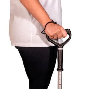 Bengala Fixa Com Apoio Mercur Aluminio Preto