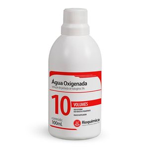 Agua Oxigenada 3% de Perióxido de Hidrogênio 10 Volumes Rio Quimica 100ml