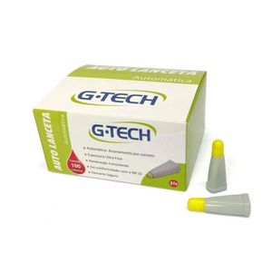 Auto Lanceta G Tech  21G com 100unds