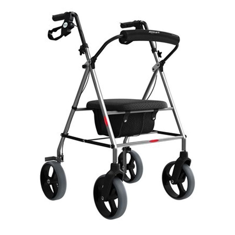 Andador-De-Aluminio-Com-4-Rodas-Assento-E-Cesta-Mercur