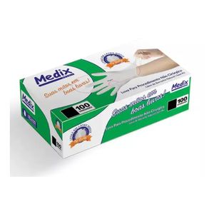 Luva de Procedimento Latex Medix Sem Po Tamanho P