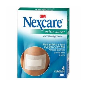 Curativo Nexcare Extra Suave Grande Caixa Fechada com 4 unidades