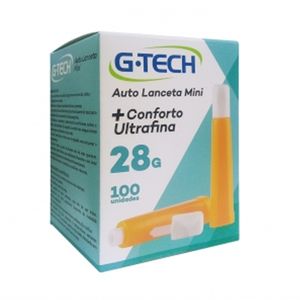 Auto Lanceta Mini + Conforto Ultrafina G Tech Caixa Fechada