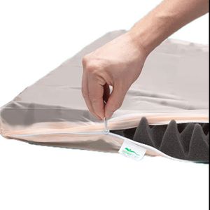 Protetor para Almofada de PVC Siliconizado Caixa de Ovo Senior Care 0,46 x 0,46 x 0,07m Bege