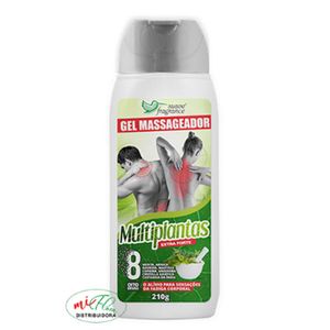 Gel Massageador Oito Ervas MultiPlantas Extra Forte Suave Fragance 210g