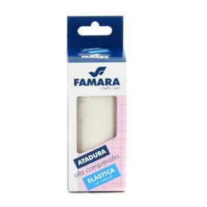 Atadura Elastica Famara Alta Compressao Natural 10cm X 1,30m