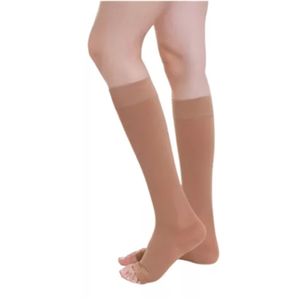 Meia de Compressao Venosan 4000 Ultraline Comp 30-40 mmhg AD Pe Aberto Bege
