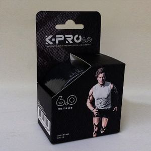 Bandagem Elastica Adesiva Kinesio Pro 6.0 K Pro Sports 5cm x 6m Preto