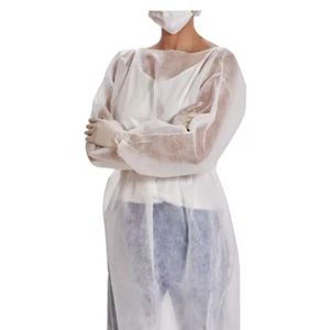 Avental Descartavel Manga Longa Branco Clean 30G com 10 unidades
