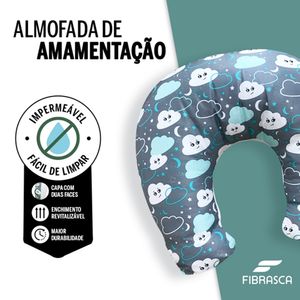 Almofada De Amamentação Impermeavel Fibrasca Nuvem